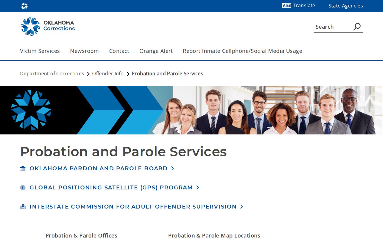 Kay County probation and parole office listing in Ponca City