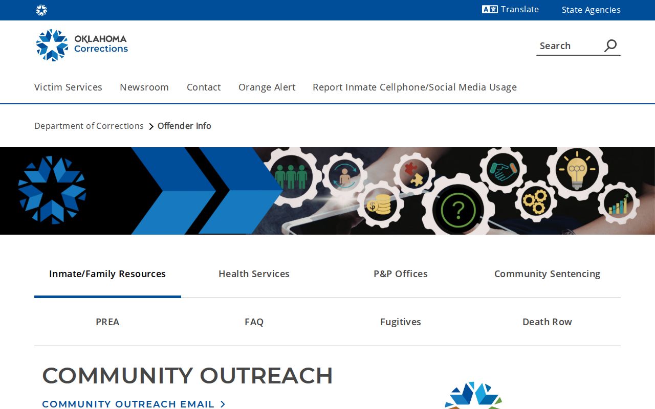 Kay County projected release date access through ODOC offender information